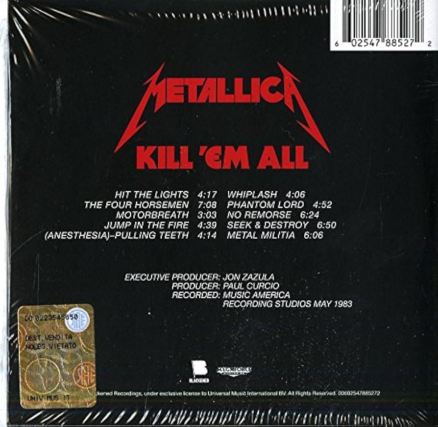 llica メタリカ Blacken ‘Em All 1993年 Metallica メタリカ Blacken 'Em All 1993年